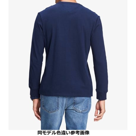海外限定デザイン TOMMY HILFIGER トミーヒルフィガー  長袖 Tシャツ ロンT 黄色 トリコロール