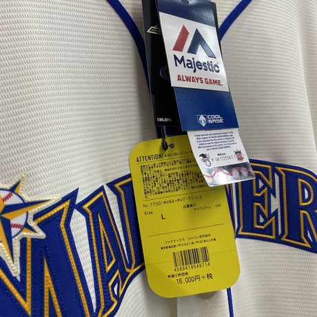 Majestic マジェスティック MLB イチロー #51 シアトル マリナーズ レプリカユニフォーム 白