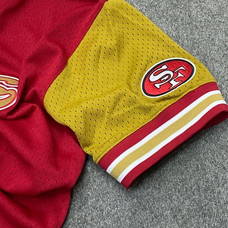 Mitchell&Ness ミッチェル&ネス NFL 49ers フォーティナイナーズ T.PROSPECT Vネックジャージ