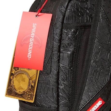 特別限定 SPRAYGROUND エンボス加工 ジェットブラック グラフィティ バックパック