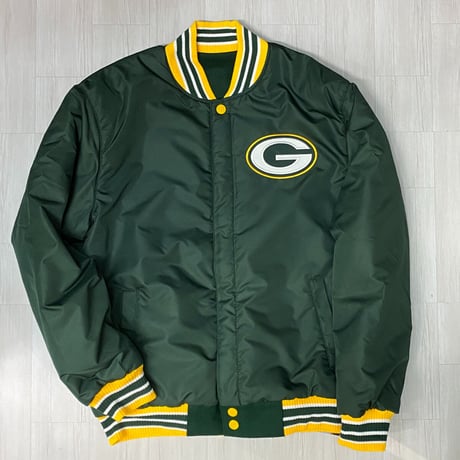 NFL公式 JHデザイン Packers グリーンベイ パッカーズ 緑 リバーシブル スタジャン