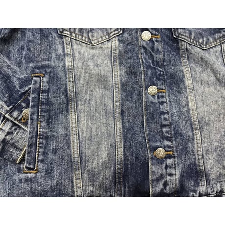 Akademiks アカデミクス JEANIUS デニムジャケット ジージャン BOOTYBLUE 色落ち インディゴ