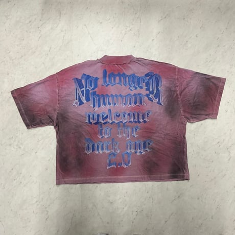 カリフォルニア発 Rare Peace レアピース No Longer Human クロップドTシャツ ラインストーン (CropT20)