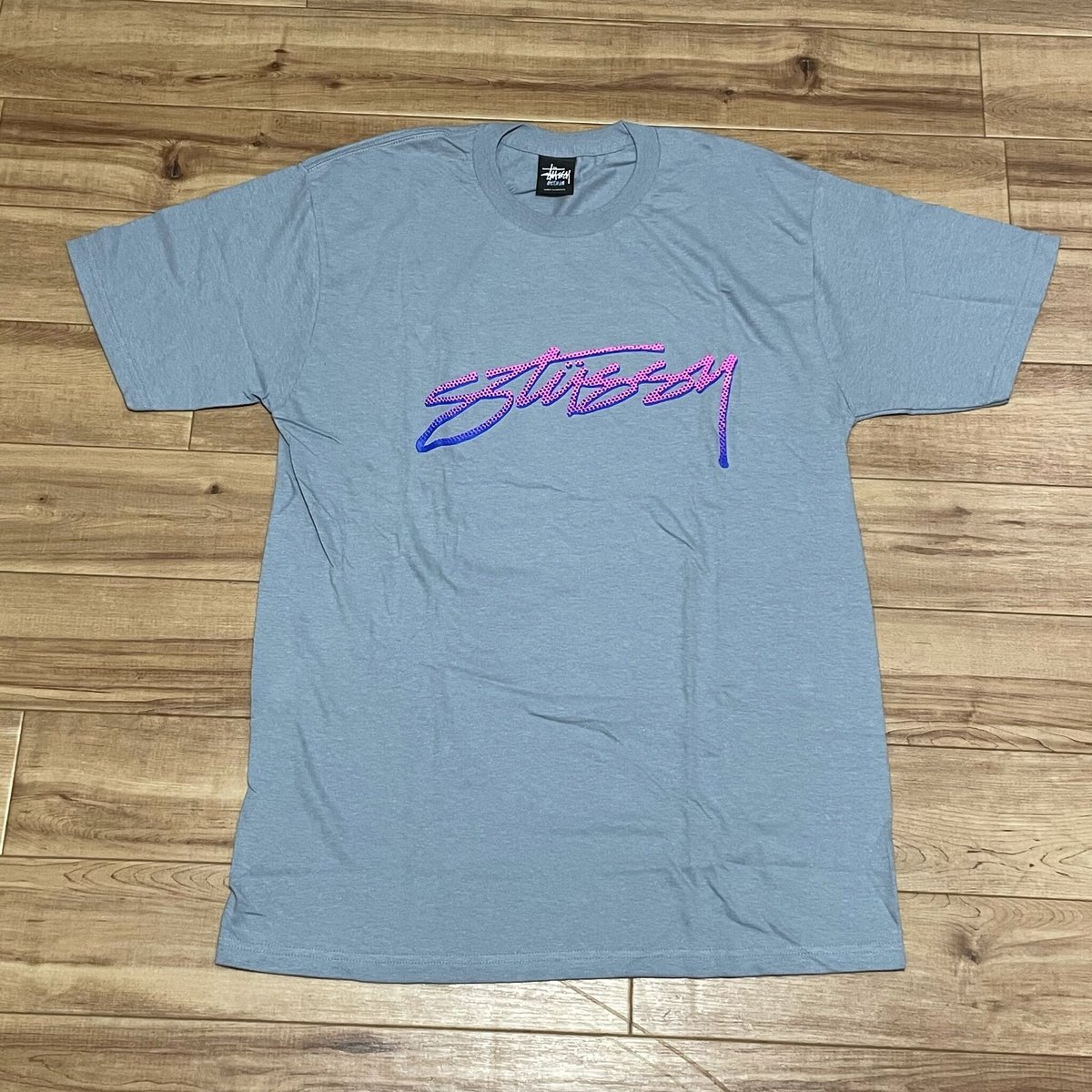 M】 Stussy ステューシー 半袖 Dots ヴィンテージロゴ Tシャツ