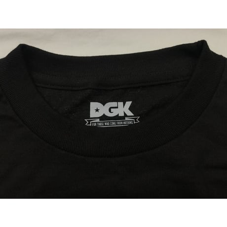 DGK ディージーケー 長袖 Ｔシャツ ロンＴ LUX ラグジュアリー モノグラム 黒 ブラック 西海岸 ストリート