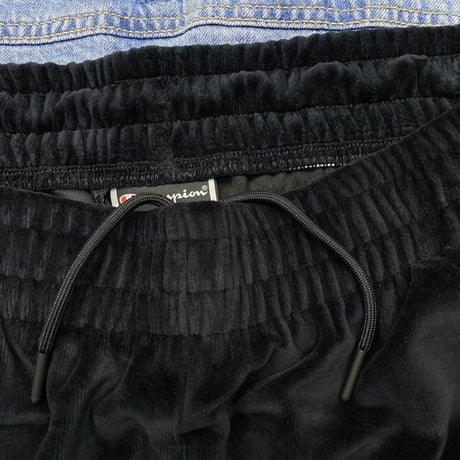 100周年記念モデル Champion チャンピオン Velour ベロア 上下 セットアップ 黒 トラックジャケット パンツ