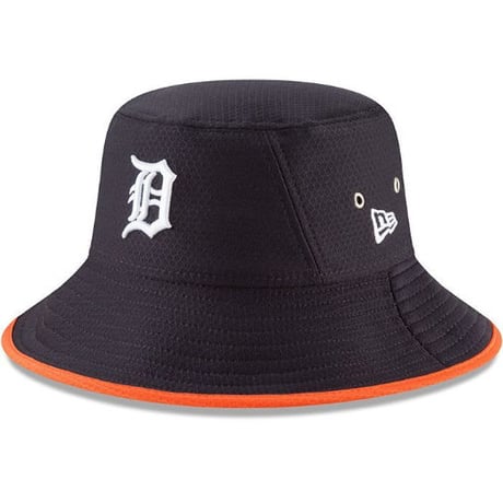 HEX ニューエラ NEWERA デトロイト tigers タイガース 公式 BUCKET バケットハット 紺 フリー MLB
