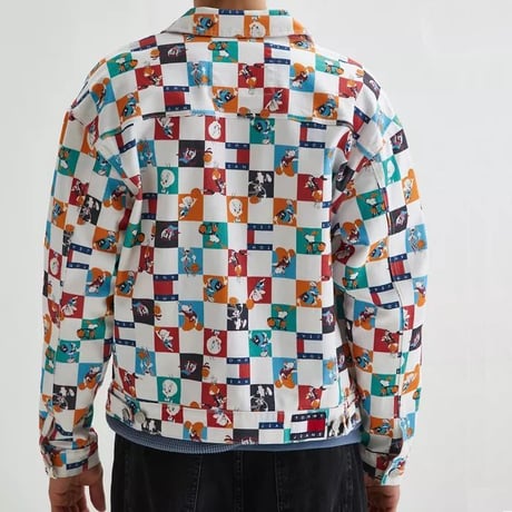 限定コレクション TOMMY JEANS スペースジャム LooneyTunes デニム ジャケット 総柄