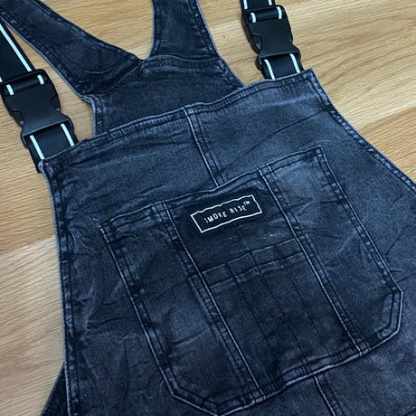 SmokeRise スモークライズ Stacked スタックド フレアデニム オーバーオール ストレッチ GAIL (OA13)