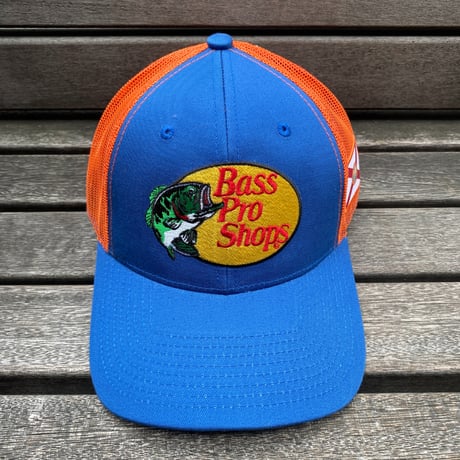 限定USA州旗パッチ Bass Pro Shops バスプロショップス 刺繍ロゴ フロリダ FL メッシュキャップ (Bps49)