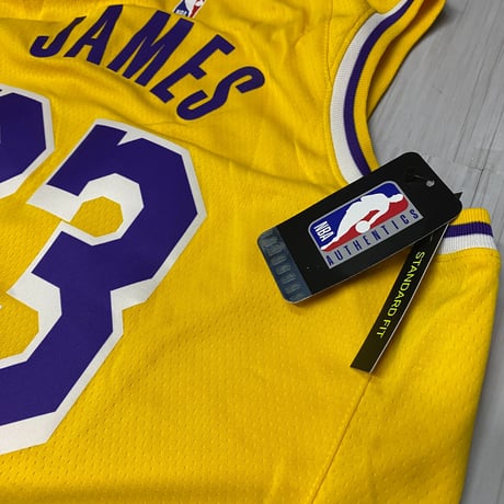米国規格 NIKE ナイキ Lakers レイカーズ 23 レブロンジェームズ オーセンティック ジャージー