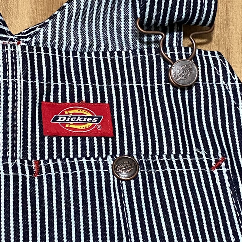 値下げDickies 688 ストライプオーバーオール Dickies [レディース] ディッキーズ オーバーオール ヒッコリー