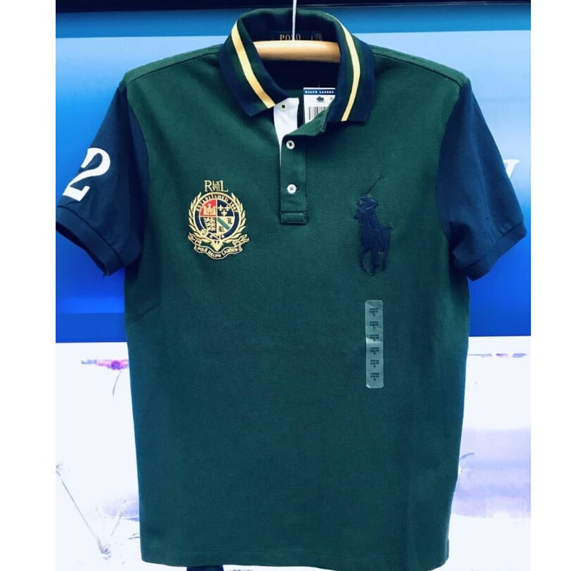 紺 POLO ポロ Ralph Lauren ラルフローレンポロシャツ Sロゴ緑 紺 POLO ポロ Ralph Lauren ラルフローレンポロシャツ Sロゴ緑
