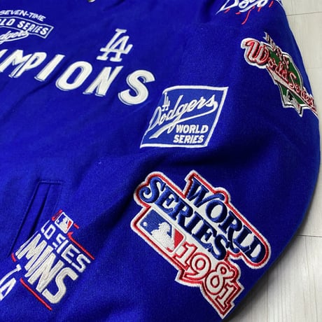 限定 JHデザイン LA DODGERS ドジャース MLB  7Time チャンピオンズ リバーシブルスタジャン
