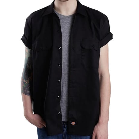Dickies ディッキーズ USAモデル 1574 半袖 シャツ ワークシャツ ブラック(BK)