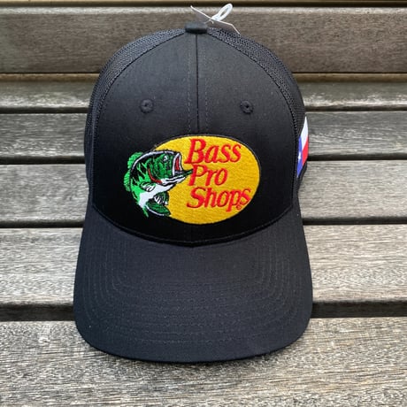 限定USA州旗パッチ Bass Pro Shops バスプロショップス 刺繍ロゴ テキサス州 メッシュキャップ (Bps55)