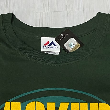 NFL公式 Majestic Athletic グリーンベイ パッカーズ PACKERS 半袖 Tシャツ 緑