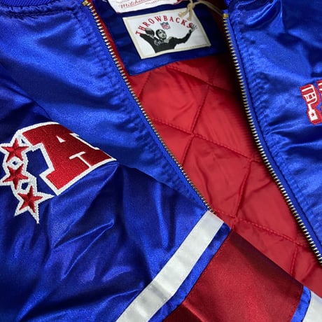 Mitchell and Ness ミッチェル アンド ネス NFL ペイトリオッツ Patriots サテン スタジアムジャンパー
