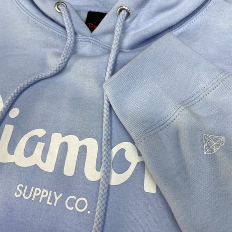 ダイヤモンドサプライ Diamond supply co. プルオーバー パーカー LA ベイビーブルー シャンパンロゴ