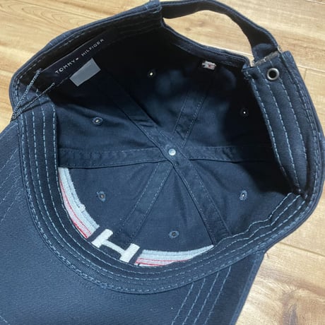 トミーヒルフィガー TOMMY HILFIGER ストラップバック キャップ 紺 Hフラッグロゴ (7)