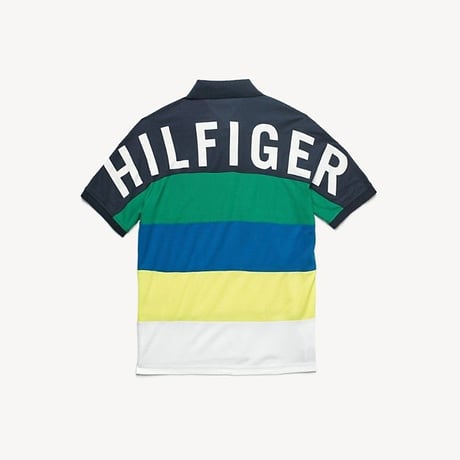 トミーヒルフィガー TOMMY HILFIGER 半袖 ポロシャツ ストライプ ボーダー UVカット