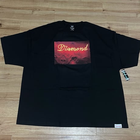 【4XL】米国製  ダイヤモンドサプライ Diamond Supply Co. 半袖 Tシャツ 黒 ネオンサイン Neon (T23)