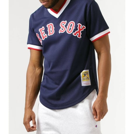 Mitchell&Ness ミッチェル&ネス MLB バッティングプラクティス BPジャージ 公式 ユニフォーム Boston ボストン Redsox レッドソックス ＃9