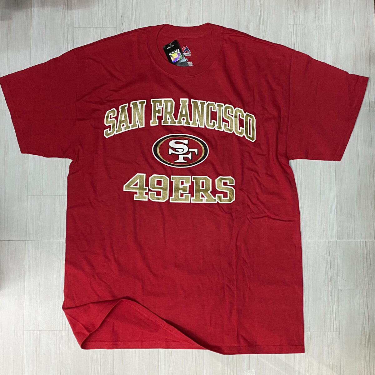 NFL サンフランシスコ・フォーティナイナーズ 49ERS スタジアムジャケット プロチーム アメフト ベージュ (ユース L)   O5294