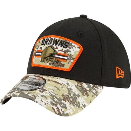 Newera ニューエラ NFL 39THIRTY クリーブランド ブラウンズ Browns ストレッチキャップ 迷彩
