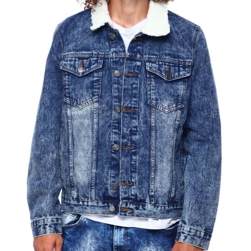 Akademiks アカデミクス JEANIUS 襟ボア Gジャン デニムジャケット  