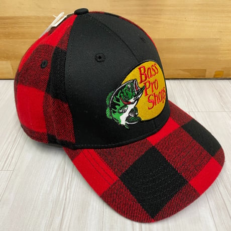 米国アウトドアブランド Bass Pro Shops フランネル バッファローチェック キャップ (Bps15)