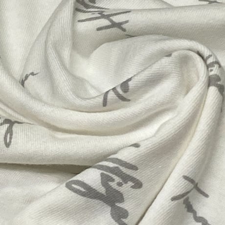 USA限定 TOMMY HILFIGER 総柄 SCRIPT TINO ブランドロゴテープ Tシャツ ホワイト (R4F-31)