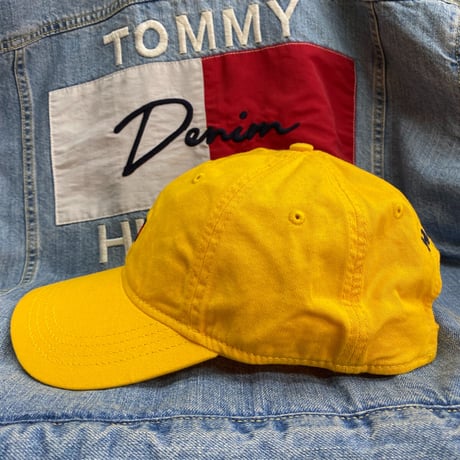 トミーヒルフィガー TOMMY HILFIGER ストラップバックキャップ イエロー フラッグロゴ