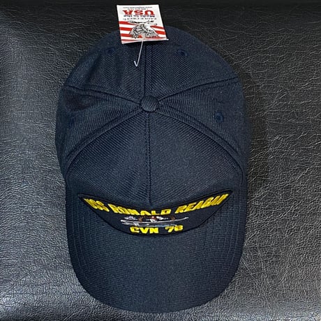 アメリカ製 イーグルクレスト社 CVN76 USS ロナルド レーガン 米海軍  空母 ミリタリー キャップ