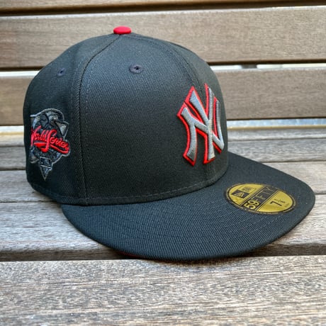 USA限定 NEWERA 59FIFTY ニューヨーク ヤンキース NY Yankees 黒/赤 Executive (19-22)