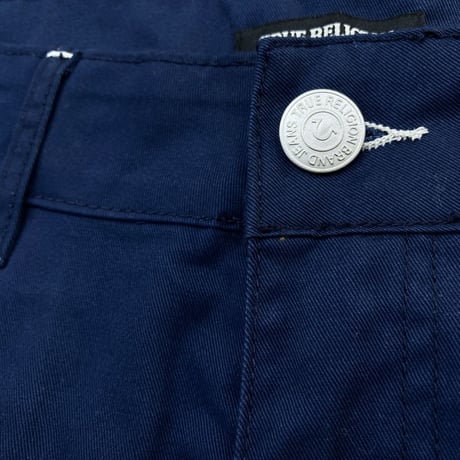 True Religion トゥルーレリジョン BigT Cargo Shorts カーゴショートパンツ ネイビー 蹄 (SJNS36)