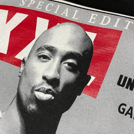 LA発 2PAC 2パック シャクール COVER グラフィック 半袖 ヘビーウェイト Tシャツ HIPHOP (GTS50)