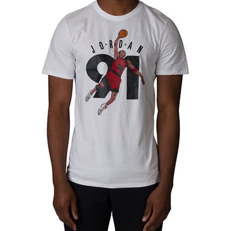 USAモデル NIKE ナイキ JORDAN ジョーダン6 NinetyOne 91 Tシャツ ジャンプマン 白 ホワイト  綿100％