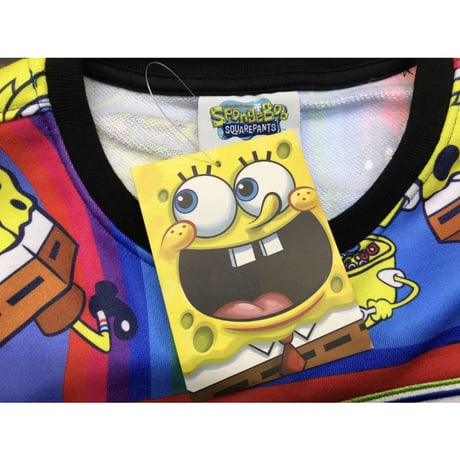 FREEZEMAX フリーズマックス SpongeBob スポンジボブ 総柄 スウェット トレーナー