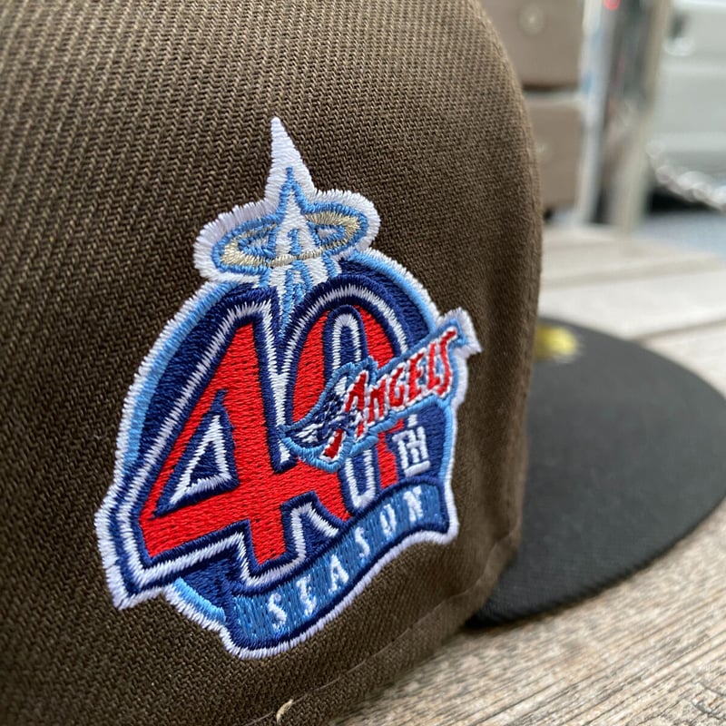 USA限定 59FIFTY ニューエラ LA ANGELS エンゼルス 40周年記念 Coop...