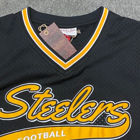 Mitchell&Ness ミッチェル&ネス NFL ピッツバーグ スティーラーズ  Vネック T.PROSPECT ジャージ
