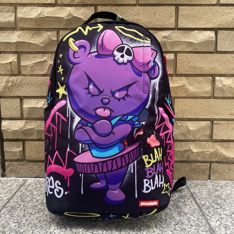 米国仕様 SPRAYGROUND グラフィティ ベア No Thx Gummygirl DLX