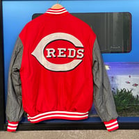 米国仕様 JHデザイン MLB シンシナティ レッズ Reds リバーシブル スタジアムジャケット スタジャン (JH-72)