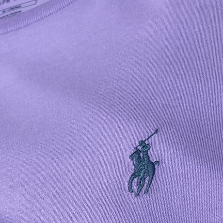 USAモデル POLO RALPH LAUREN ラルフローレン ポニー刺繍 クルーネック Tシャツ LAV (RL9)