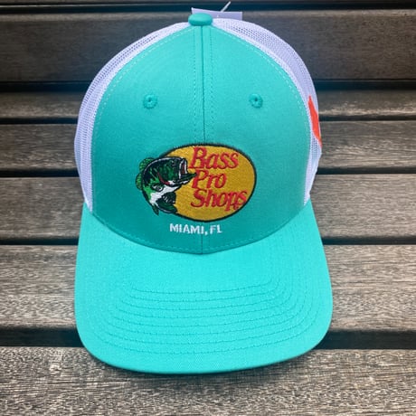 限定ステイトパッチ仕様 Bass Pro Shops バスプロショップス 刺繍ロゴ MIAMI, FL メッシュキャップ (Bps45)