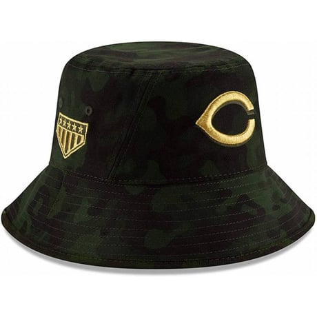 特別仕様 NEWERA ニューエラ REDS シンシナティ レッズ バケットハット 迷彩 フリーサイズ MLB