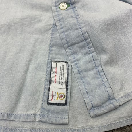 35th限定 TOMMY HILFIGER トミーヒルフィガー CREST ボタンダウンシャツ ライトウォッシュ