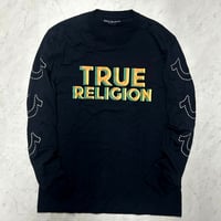 True Religion トゥルーレリジョン True LA Art 馬蹄 ロングスリーブ Tシャツ 長袖 ロンT (TRUE-LT4)
