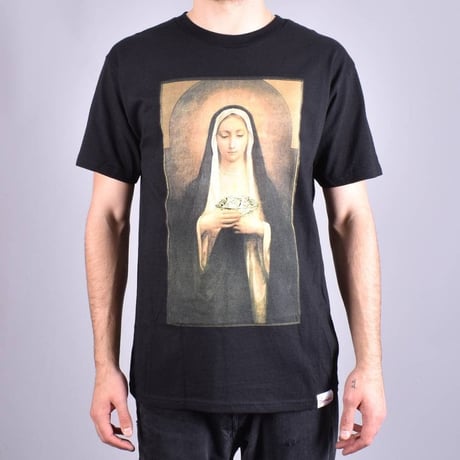 【3XL】 Diamond Supply Co ダイヤモンドサプライ 半袖 Tシャツ Solemn マリア 黒 ブラック LA