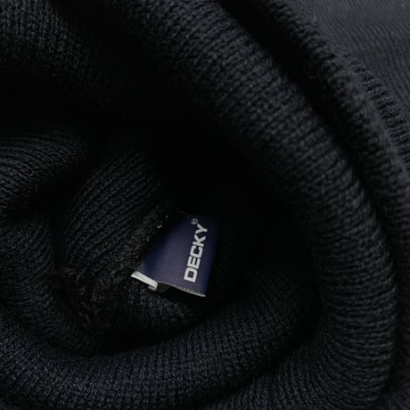 Decky ディッキー LAブランド 定番 ニット帽 Cuff Beanies ロングタイプ 黒 ユニセックス